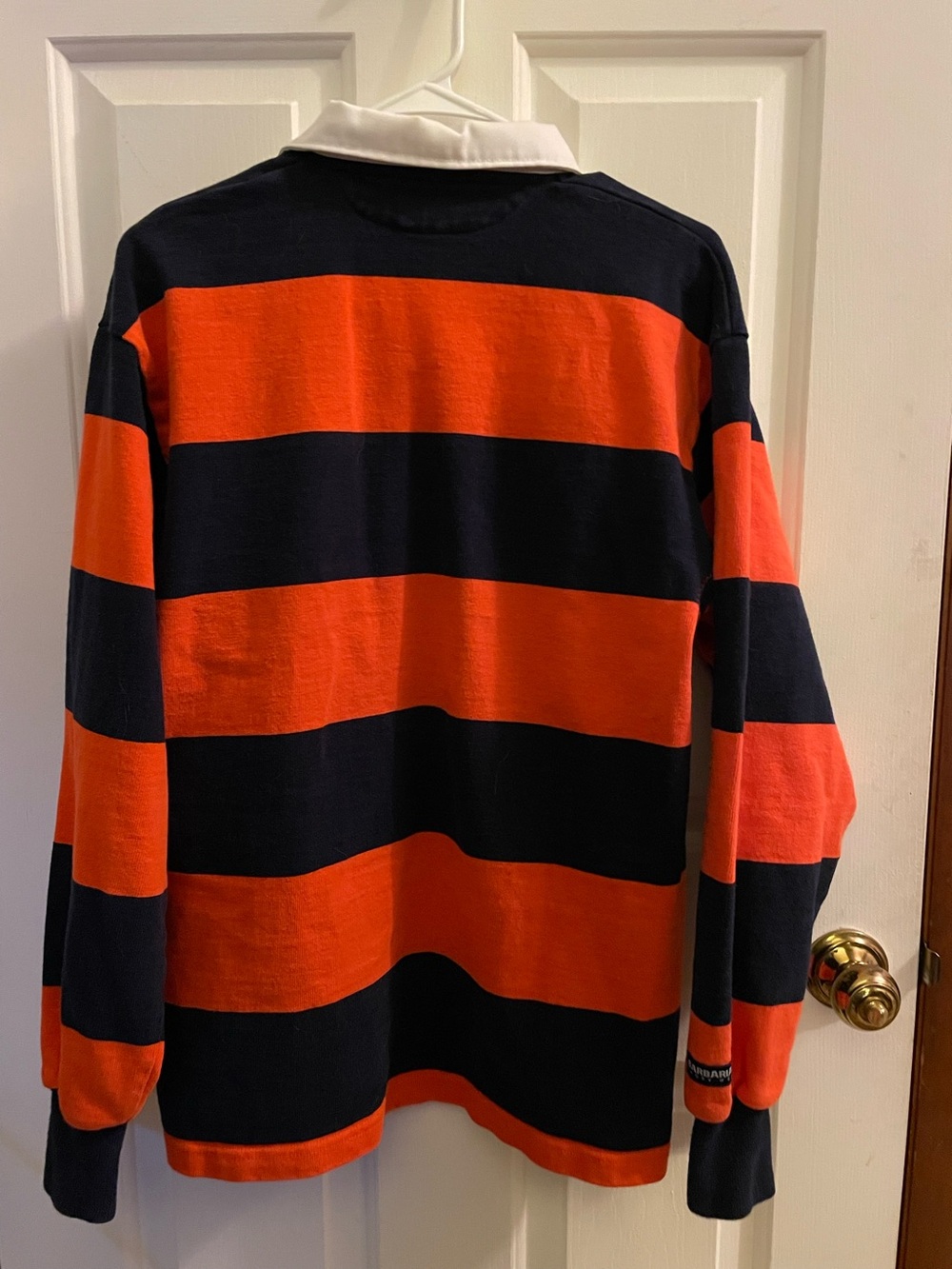 Syracuse Orange & Navy Striped Rugby Shirt - Mens - Picture 2 of 10